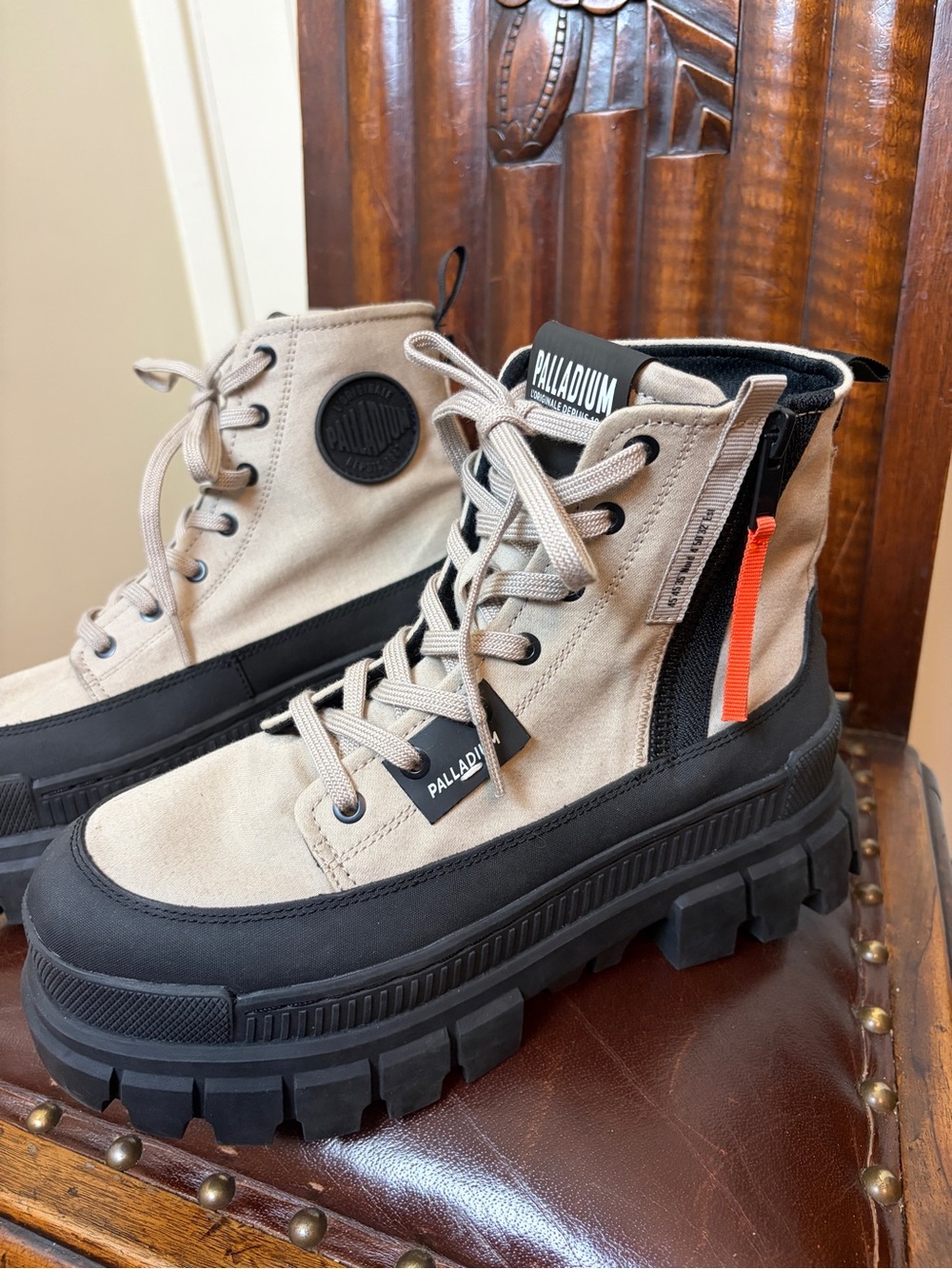 Palladium Women’s Revolt Zip TX Platform Lug Sole Boot
